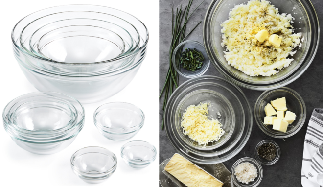 $29.99 (Reg $58) Martha Stewart 10-Piece Glass Mixing Bowl Set + FREE Pickup