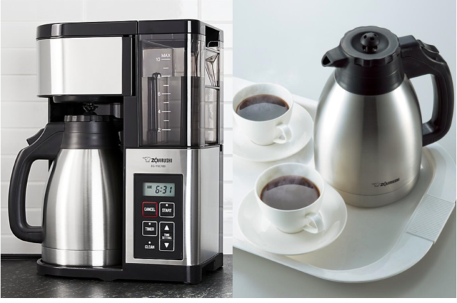$76 (Reg $120) Zojirushi Stainless Steel 10-Cup Coffee Maker + FREE Shipping