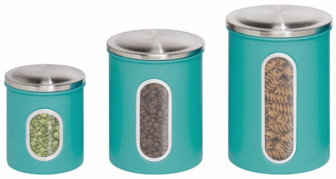 *HOT* $9.60 (Reg $35) Honey-Can-Do 3-Piece Metal Storage Canisters