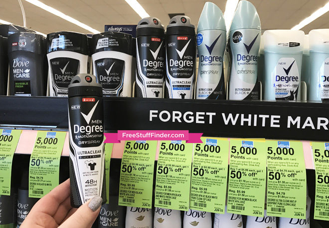 *HOT* $1.74 (Reg $6) Degree UltraClear Dry Spray Deodorant at Walgreens