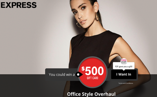 *HOT* Win FREE $500 Express Gift Card (LIVE NOW!)