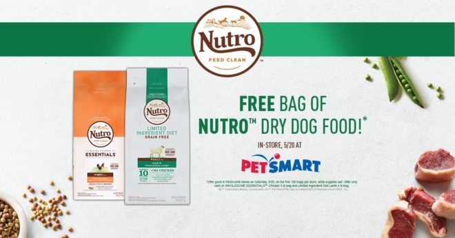 *HOT* FREE Nutro Dry Dog Food at PetSmart (First 100 Customers - 5/20 Only!)