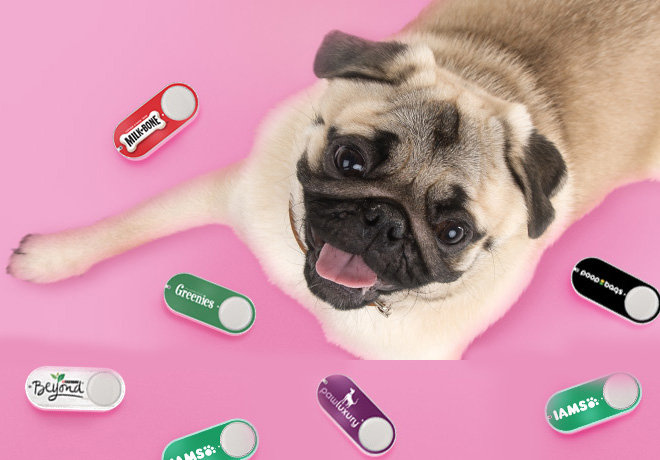 Buy 1 Get 1 FREE Pet Dash Button + FREE $4.99 Amazon Credit (Prime Members)