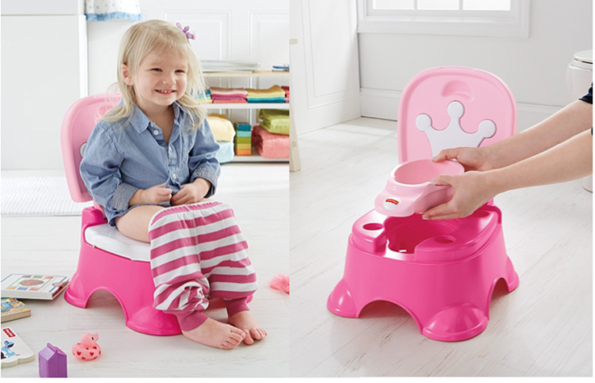 $11.57 (Reg $20) Fisher-Price Pink Princess Stepstool Potty (Prime Members)