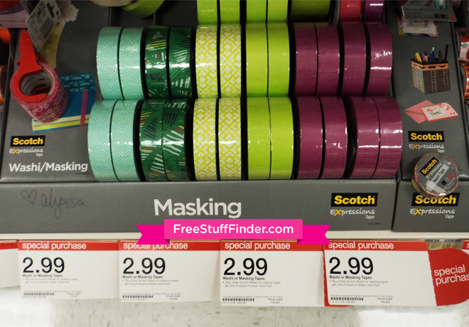 *HOT* $0.99 (Reg $3) Scotch Expressions Washi Tape at Target