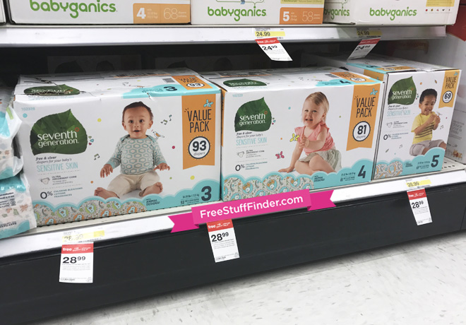 $17.99 (Reg $29) Seventh Generation Diapers at Target