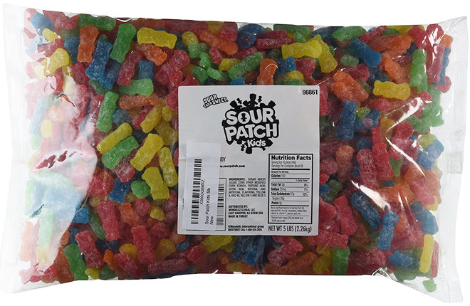$12.30 Sour Patch 5-Pound Kids Gummy Candy