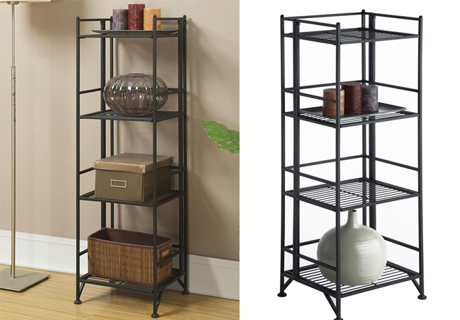 $23.74 (Reg $80) 4-Tier Folding Metal Shelf