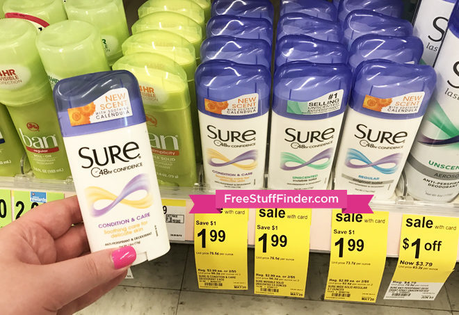 *HOT* $0.99 (Reg $3) Sure or Brut Deodorant at Walgreens