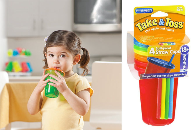 $1.98 (Reg $5) 4-Pack Spillproof Straw Cups