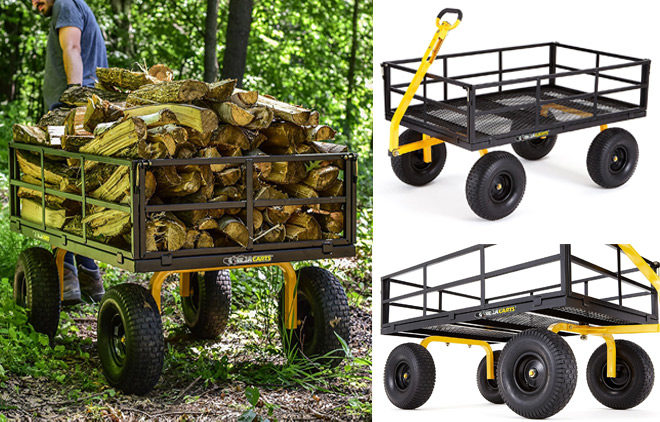 $162.20 (Reg $230) Gorilla Carts Heavy-Duty Steel Utility Cart + FREE Shipping