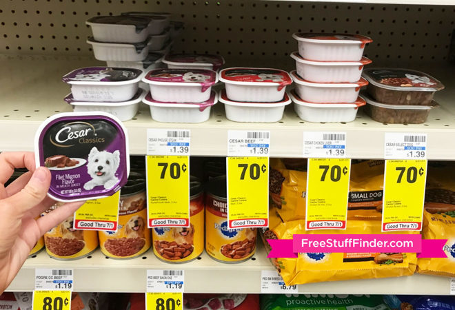 $0.50 (Reg $1.39) Cesar Dog Food Trays at CVS