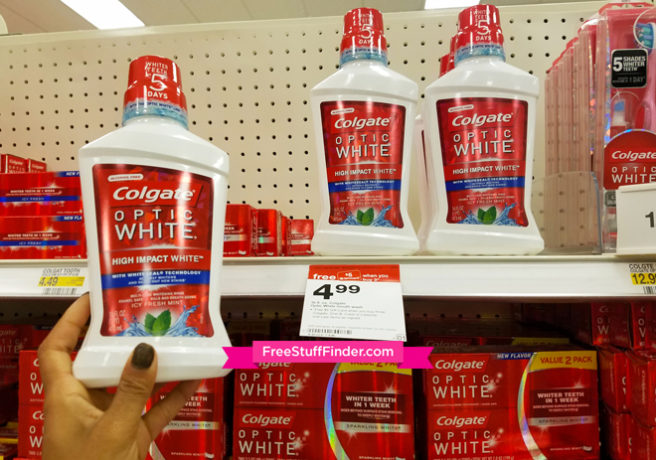 $0.82 (Reg $5) Colgate Optic White or Total Mouthwash at Target