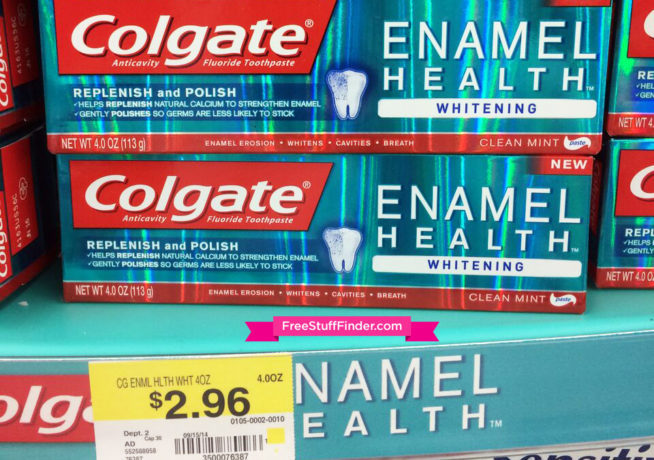 *HOT* FREE Colgate Enamel Health Toothpaste at Walmart + $0.04 Moneymaker