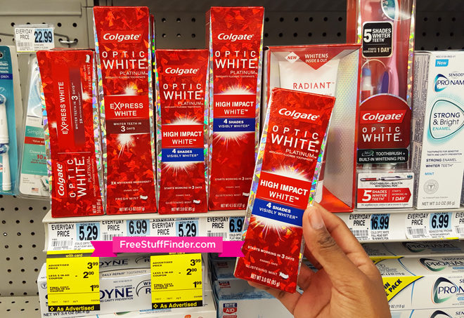 FREE Colgate Toothpaste at Walgreens & Rite Aid + Moneymaker