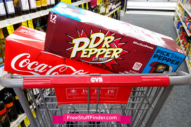 $2.22 (Reg $6) Coke or Dr. Pepper 12-Packs at CVS