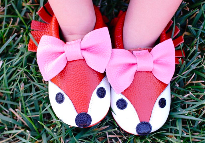 $12.99 (Reg $39) Genuine Leather Fox Baby Moccasins (Today Only)