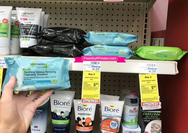 $1.79 (Reg $6.29) Garnier SkinActive Soothing Makeup Removing Towelettes at CVS