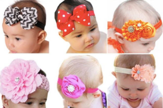 $8.99 (Reg $32) Hairbands with Bows 9-Pack