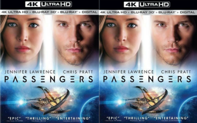 $14.99 (Reg $31) Passengers 4K Ultra HD + Blu-ray 3D + Blu-ray + HD
