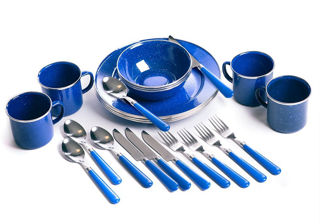 $13.72 Stansport 24 Piece Camping Tableware Set + FREE Shipping (Prime Members)