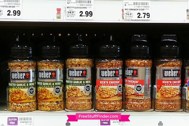 $1.09 (Reg $3) Weber Seasonings at Kroger