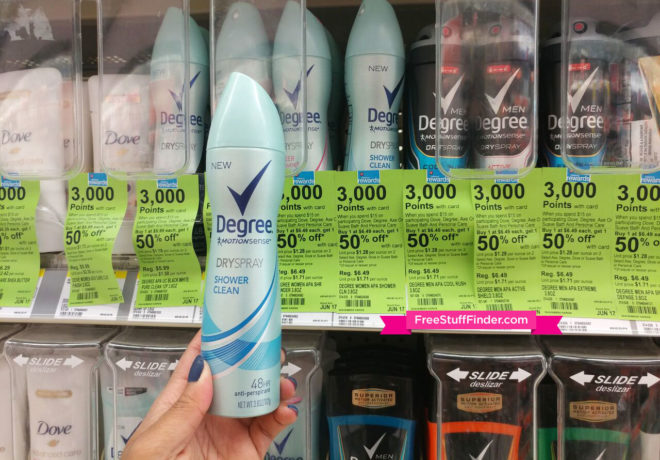 $1.49 Axe & Degree Dry Spray at Walgreens