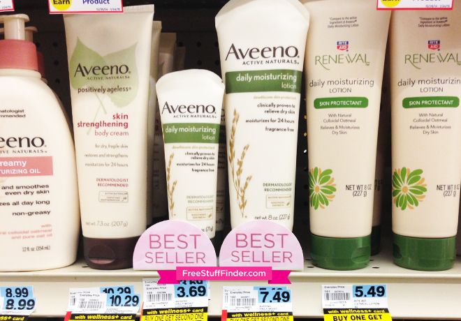 $0.69 (Reg $3.69) Aveeno Lotion at Rite Aid