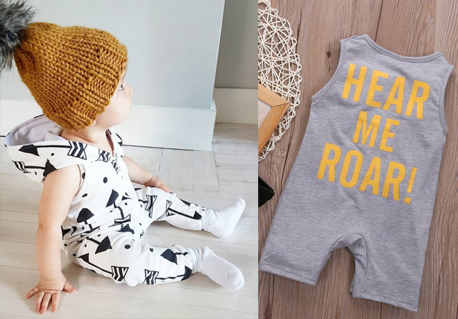 *HOT* $13.99 (Reg $37) Baby Boy Summer Rompers