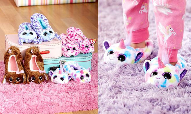 *HOT* $3.88 (Reg $10) Ty Girl's Beanie Boo Slippers + FREE Pickup