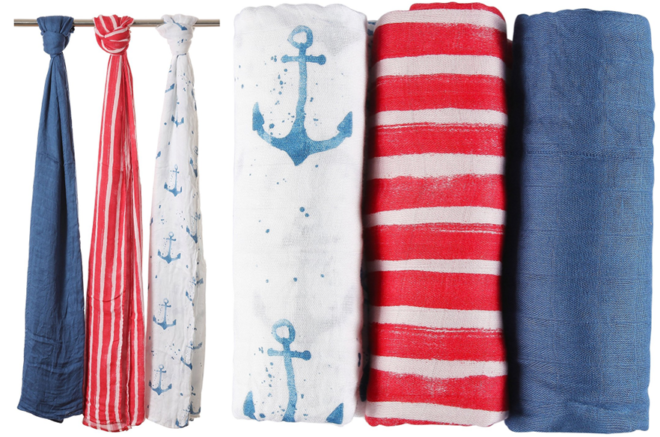 $19.99 (Reg $30) Muslin Baby Swaddle Blankets 3-Pack