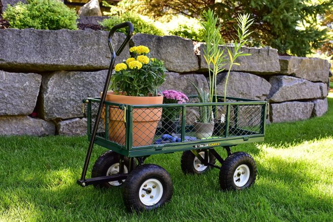 $57.32 (Reg $100) Gorilla Carts Steel Garden Cart + FREE Pickup