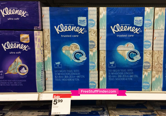 *HOT* $3.39 (Reg $7) Kleenex 4-Pack Facial Tissue at Target (Print Now!)