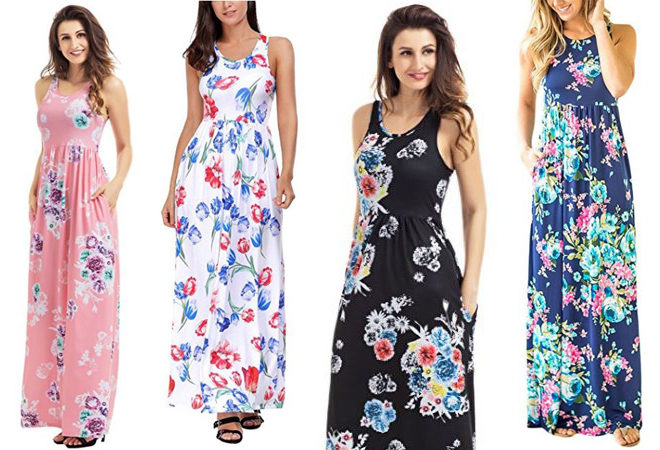 $18.99 (Reg $70) Lovesent Floral Print Max Dress