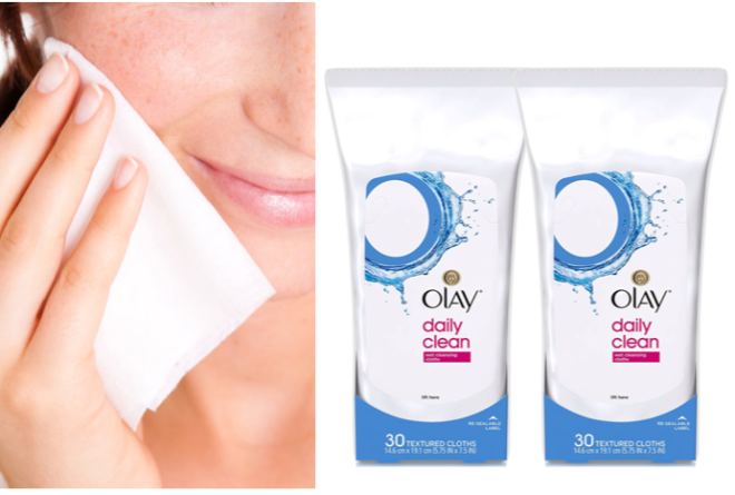 $5.55 (Reg $9) Olay Wet Cleansing Cloths 3-Pack + FREE Shipping ($1.85 per pack!)
