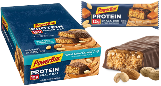 $0.56 per PowerBar Peanut Butter Protein Bar + FREE Shipping (Prime Members)