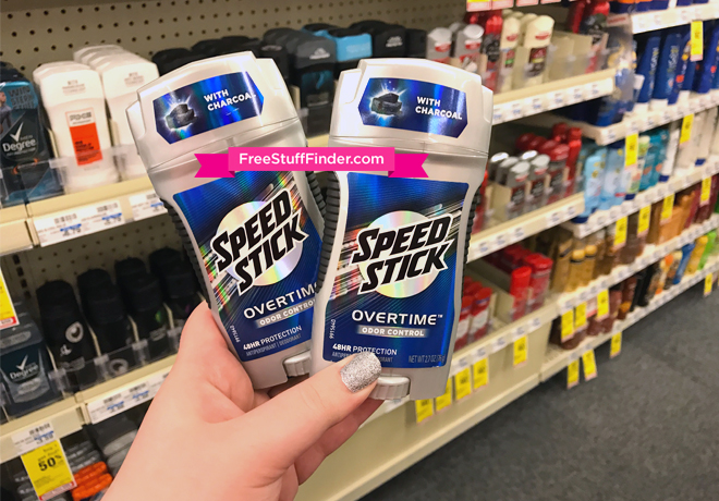 *HOT* $1.25 (Reg $5) Speed Stick Overtime Deodorant at CVS