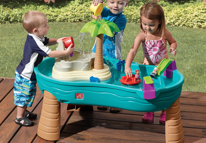 $60.99 (Reg $80) Step2 Splish Splash Seas Water Table With Umbrella + FREE Pickup