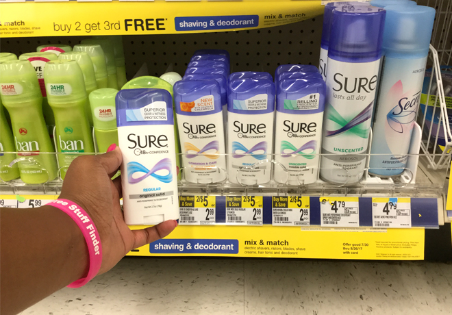 $0.99 (Reg $3) Sure Deodorant at Walgreens