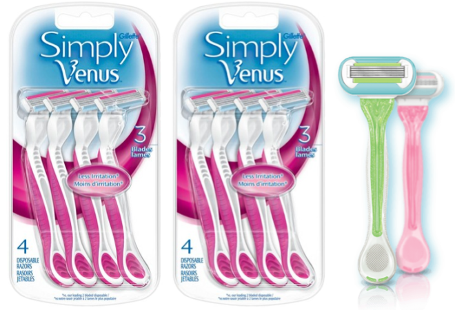 *HOT* 4 FREE Simply Venus Disposable Razor Packs at Walmart (Print NOW!)