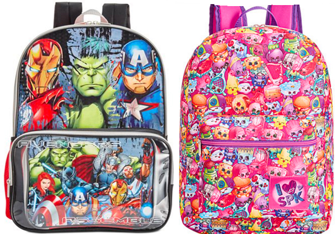 $16.99 (Reg $35) Kids Character Backpacks