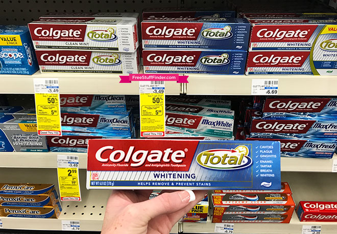 $0.74 (Reg $3.49) Colgate Total Whitening Toothpaste at CVS