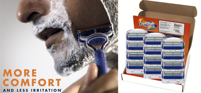 $26.97 (Reg $48) Men’s Gillette Fusion Razor Blade Refills 12-Pack + FREE Shipping