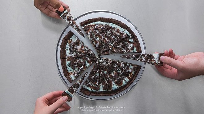 FREE Mint Chocolate Chip Polar Pizza Slices at Baskin Robbins (Today Only!)