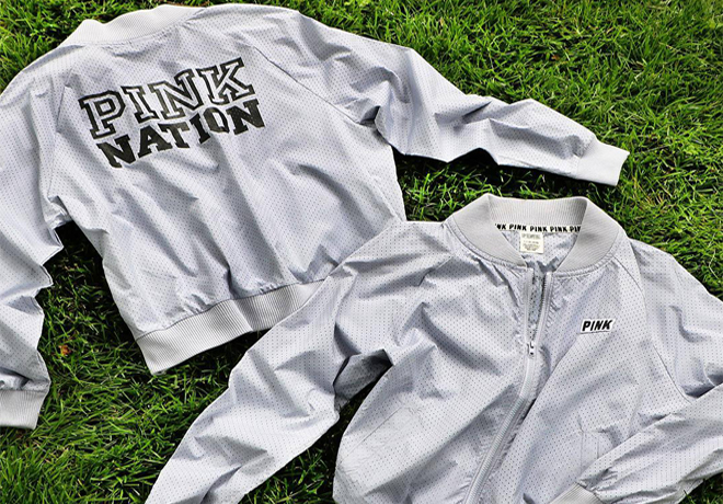 *HOT* $75 Victoria's Secret Pink Perforated Bomber + FREE Shipping (Online Only!)