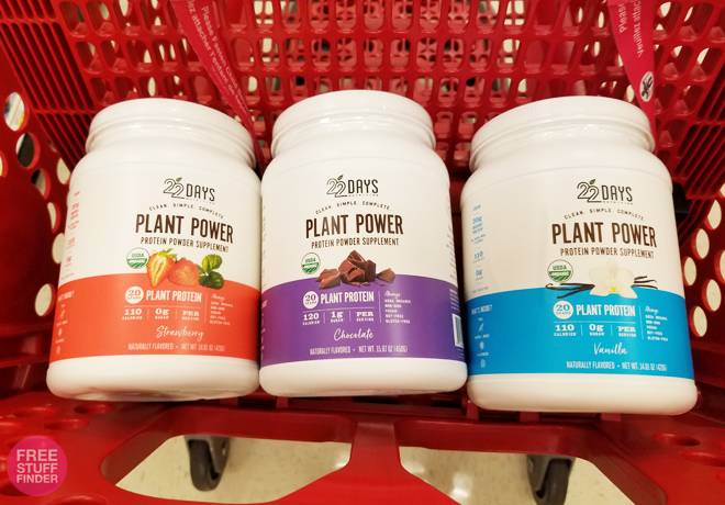 $10.49 (Reg $30) 22 Days Plant Power Vanilla Protein Powder at Target