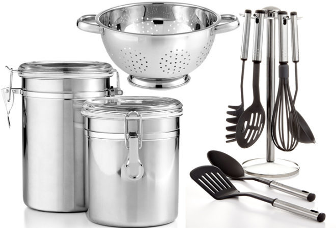 $6.66 (Reg $25) Tools of the Trade Utensil Set, Colander or Canisters