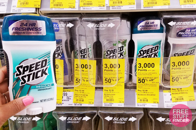 $0.74 (Reg $3) Speed Stick Deodorant at Walgreens (No Coupons Needed!)