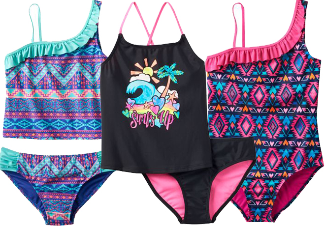 $8.50 (Reg $34) Girls Swimsuits & Cover-Ups + FREE Pickup