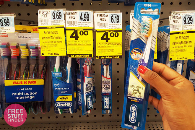 FREE Oral-B Toothbrush at Rite Aid